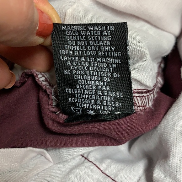 Men’s burgundy elastic waist paints xl  from split - Picture 14 of 17